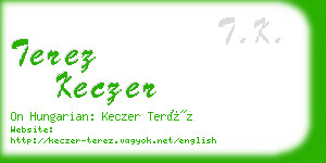 terez keczer business card